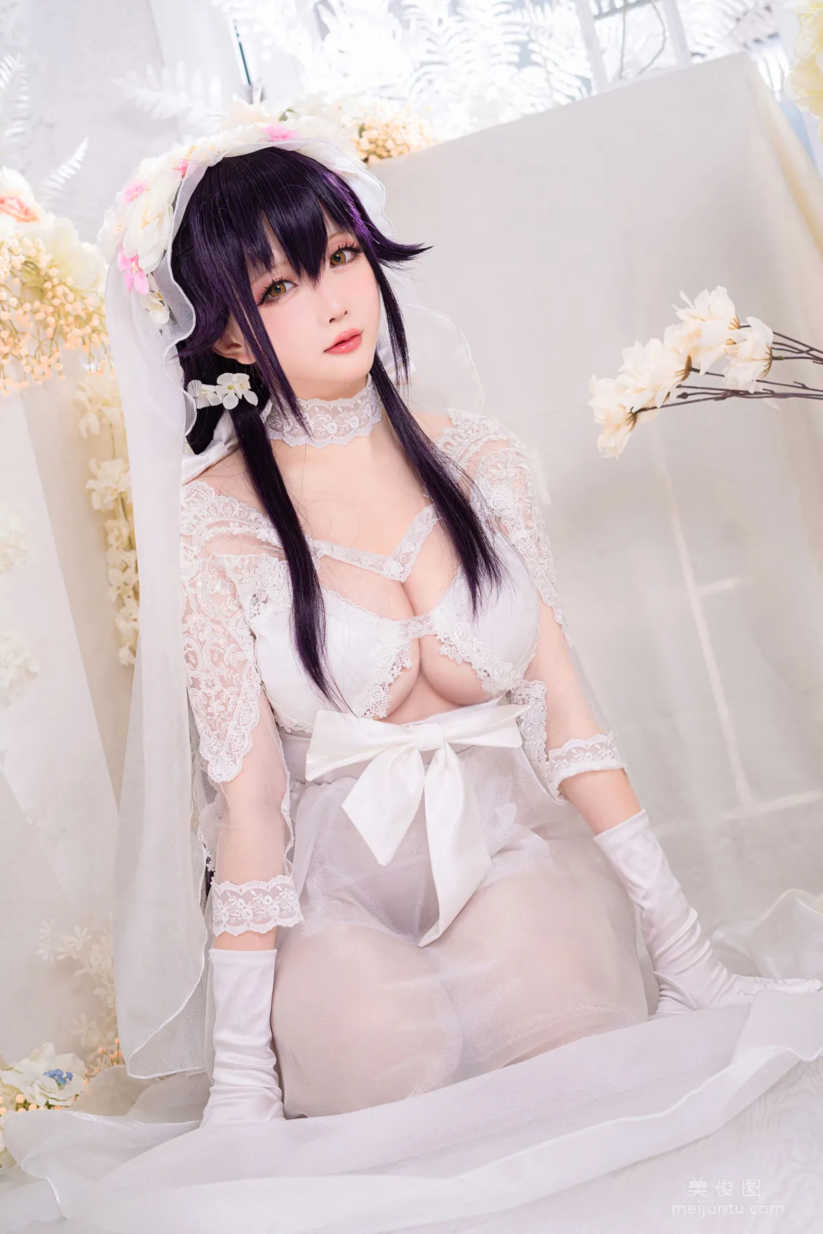 [网红COSER] 星之迟迟 - 纯白と漆黑《吾妻》写真3