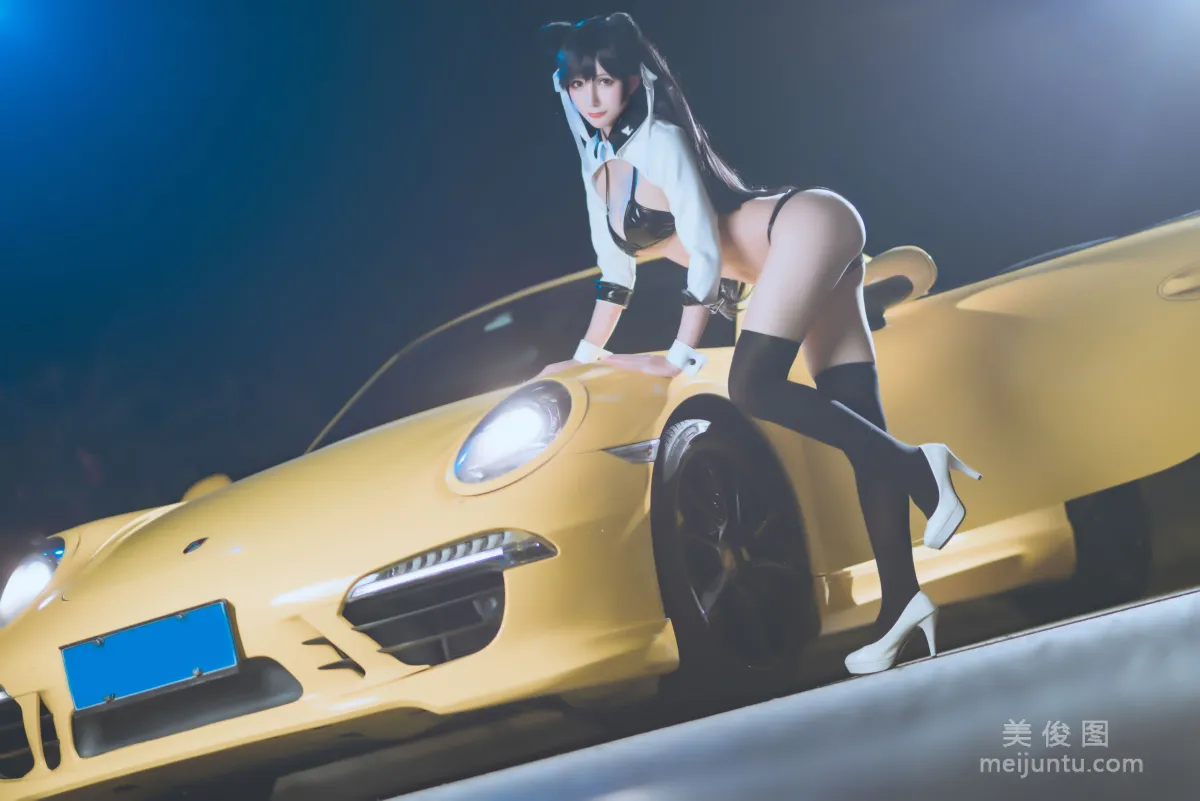 [網紅COSER] 動漫博主雅祈 - 碧藍航線賽車愛宕 寫真套圖 2