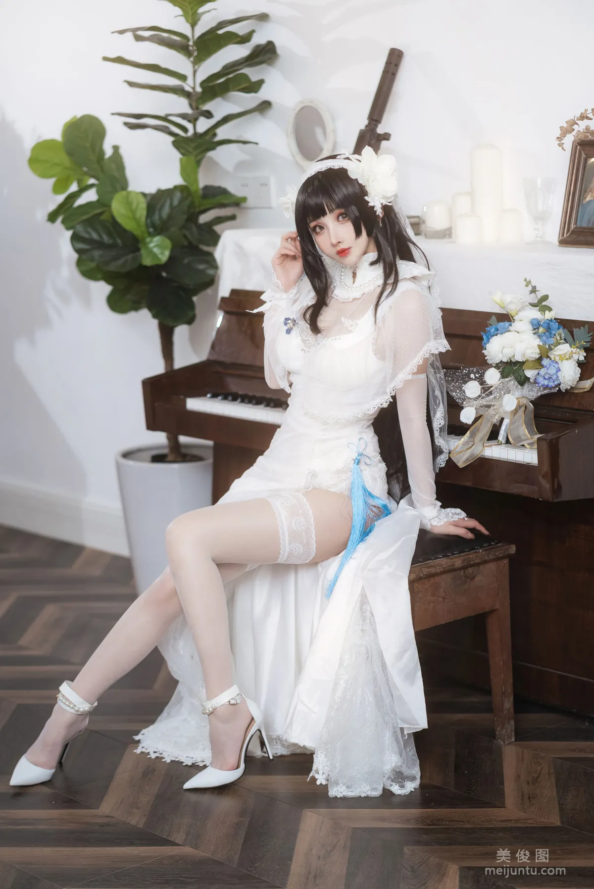 [网红COSER] rioko凉凉子 - 95花嫁  写真套图6