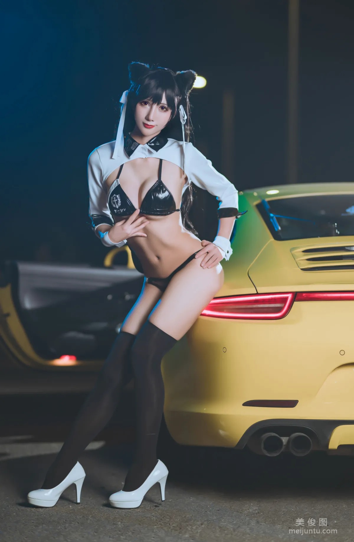 [網紅COSER] 動漫博主雅祈 - 碧藍航線賽車愛宕 寫真套圖 12