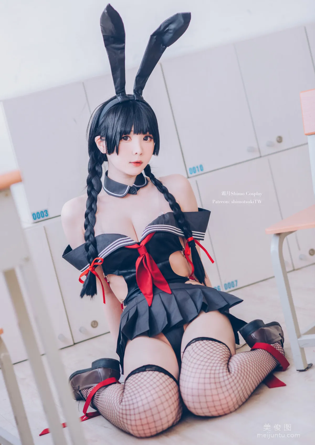[網紅COSER] 微博妹紙霜月shimo - 卯月桃子 水手服兔女郎 15