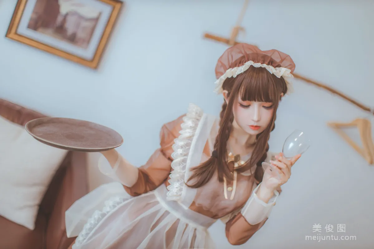 [網紅COSER寫真] 衣衣 - 透明女仆 9