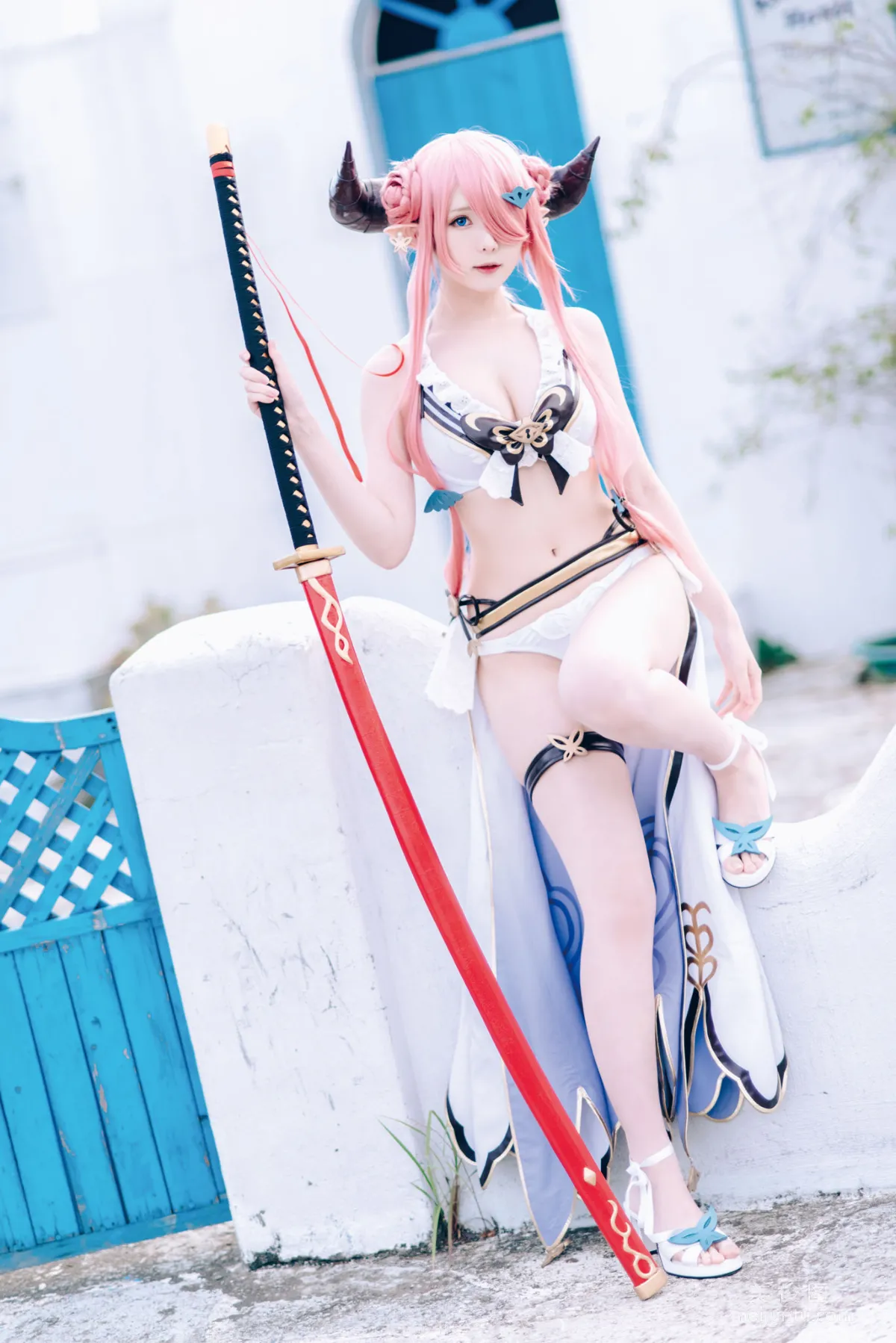 [網紅COSER] 微博妹紙霜月shimo - 碧藍幻想 娜爾梅亞 23