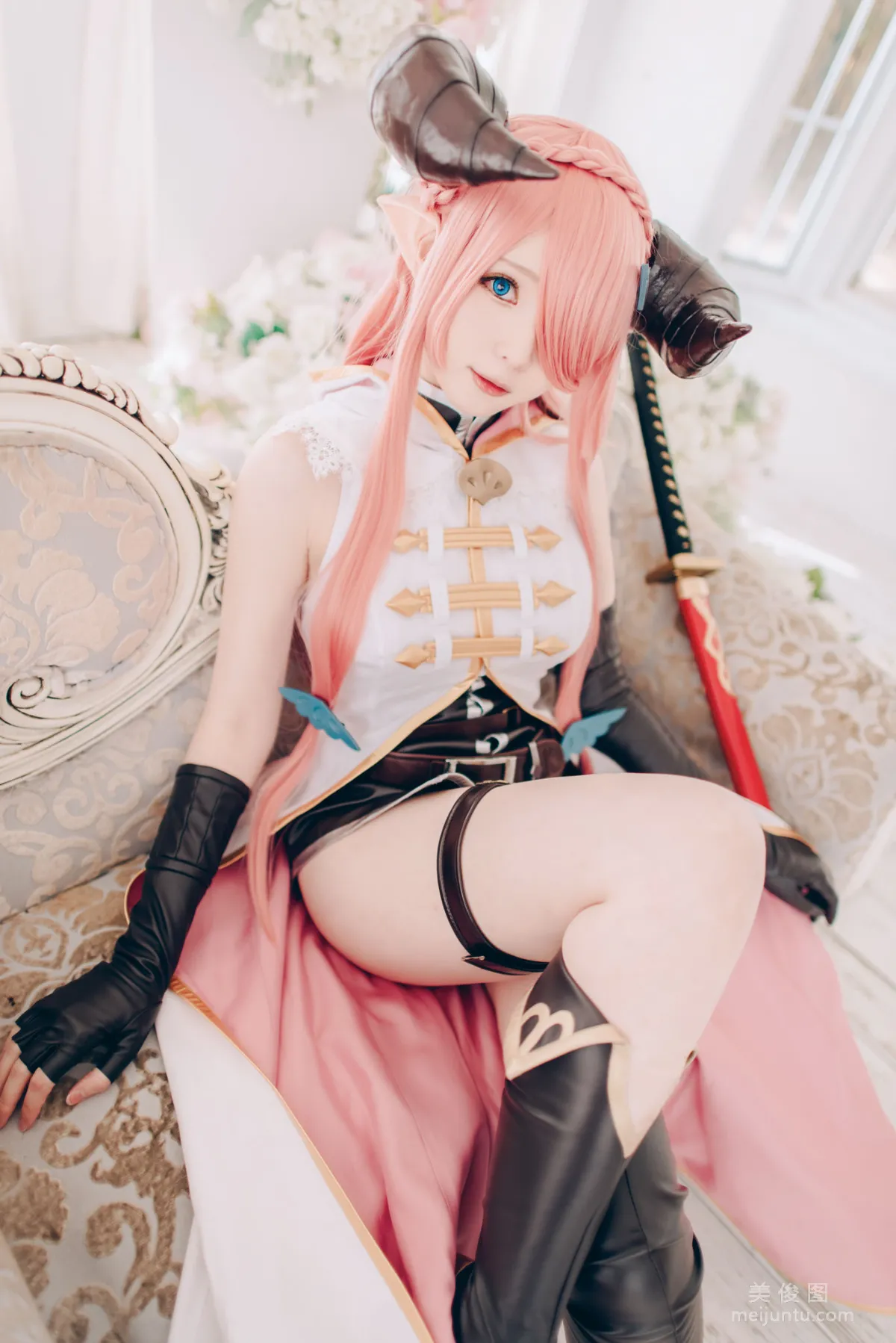 [網紅COSER] 微博妹紙霜月shimo - 碧藍幻想 娜爾梅亞 70