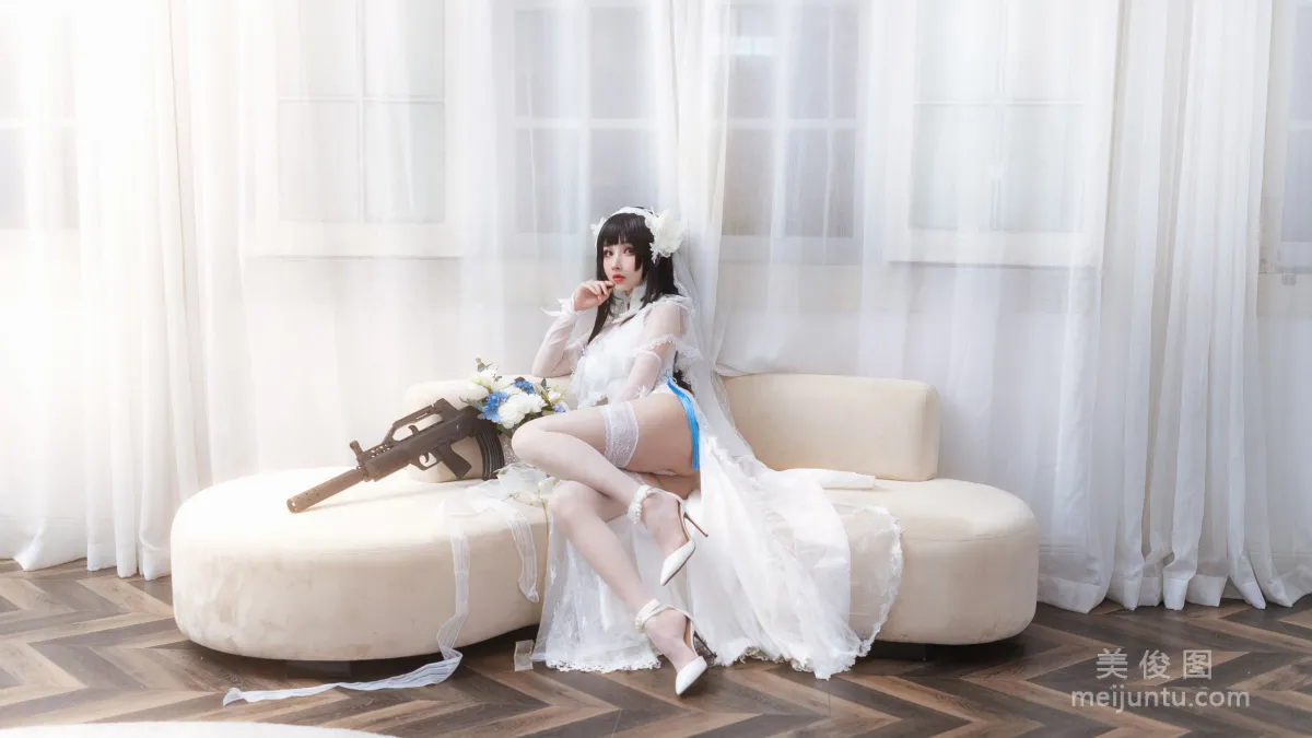 [网红COSER] rioko凉凉子 - 95花嫁  写真套图1