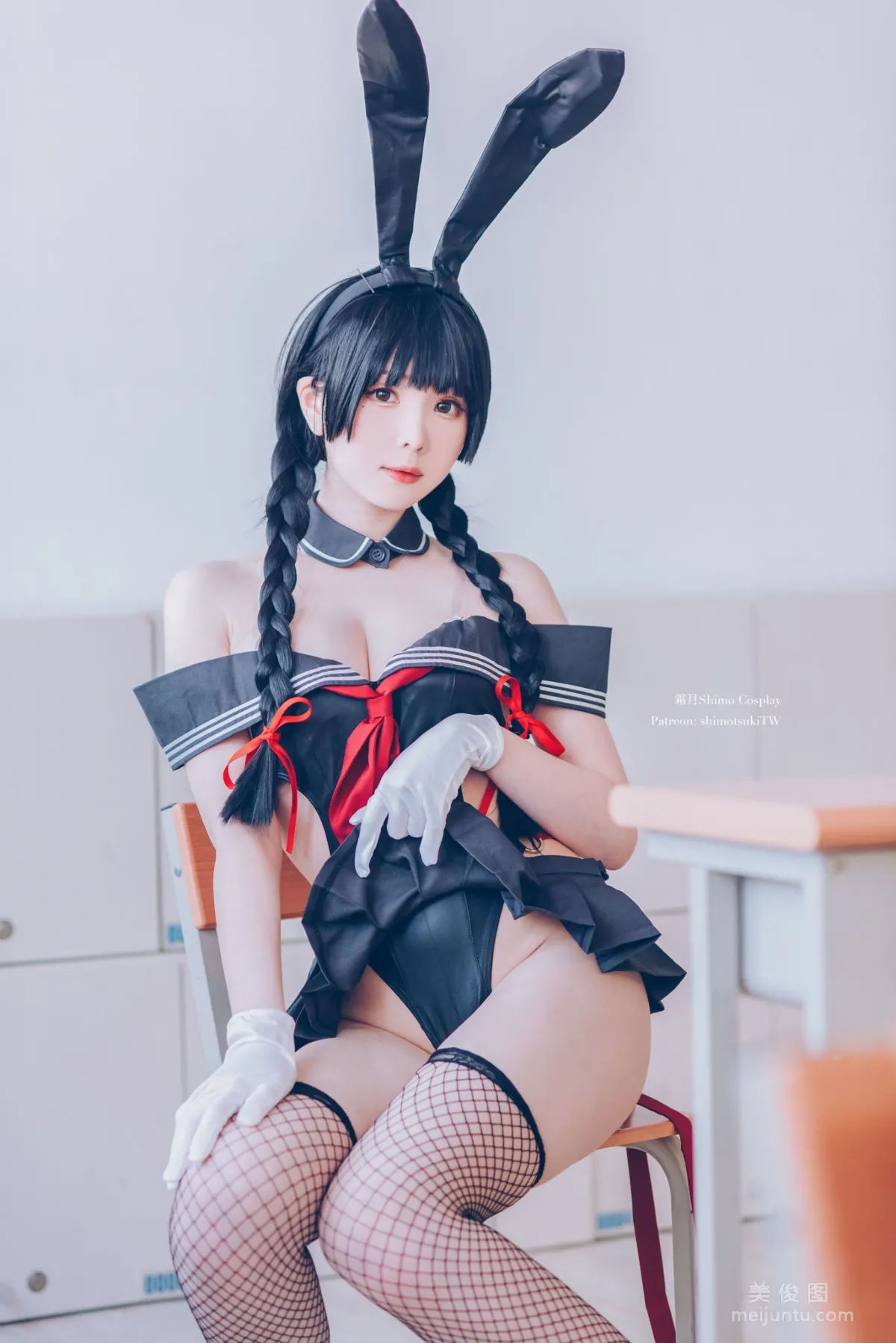 [網紅COSER] 微博妹紙霜月shimo - 卯月桃子 水手服兔女郎 10