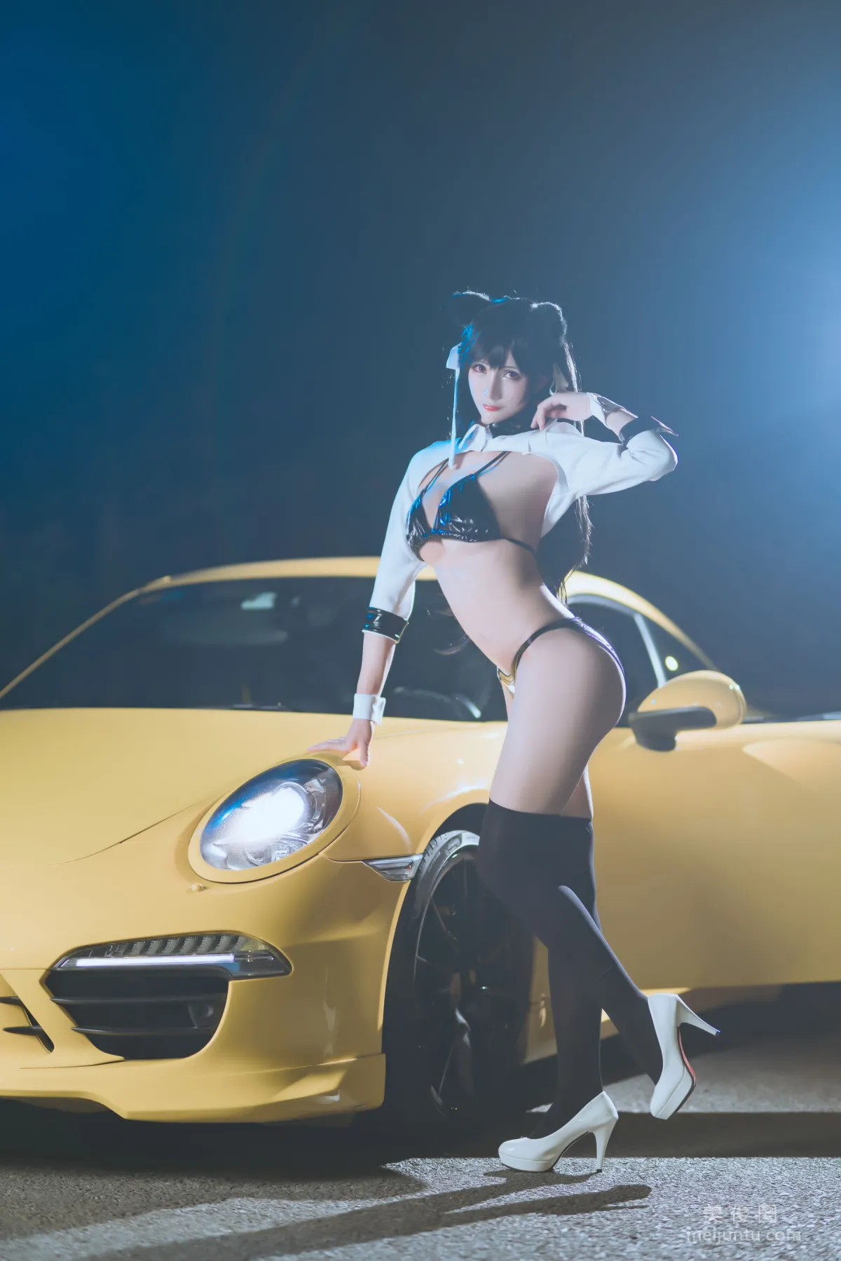 [網紅COSER] 動漫博主雅祈 - 碧藍航線賽車愛宕 寫真套圖 1