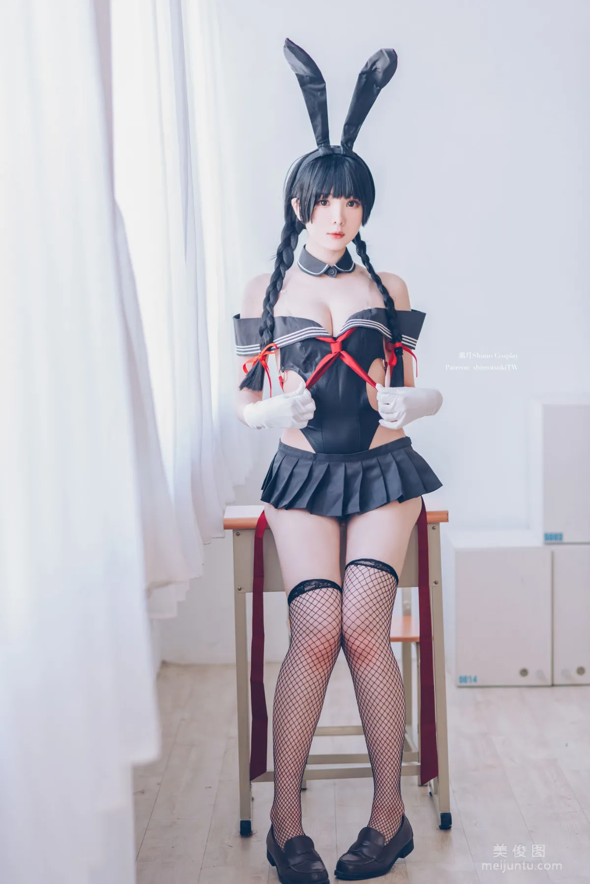 [網紅COSER] 微博妹紙霜月shimo - 卯月桃子 水手服兔女郎 18