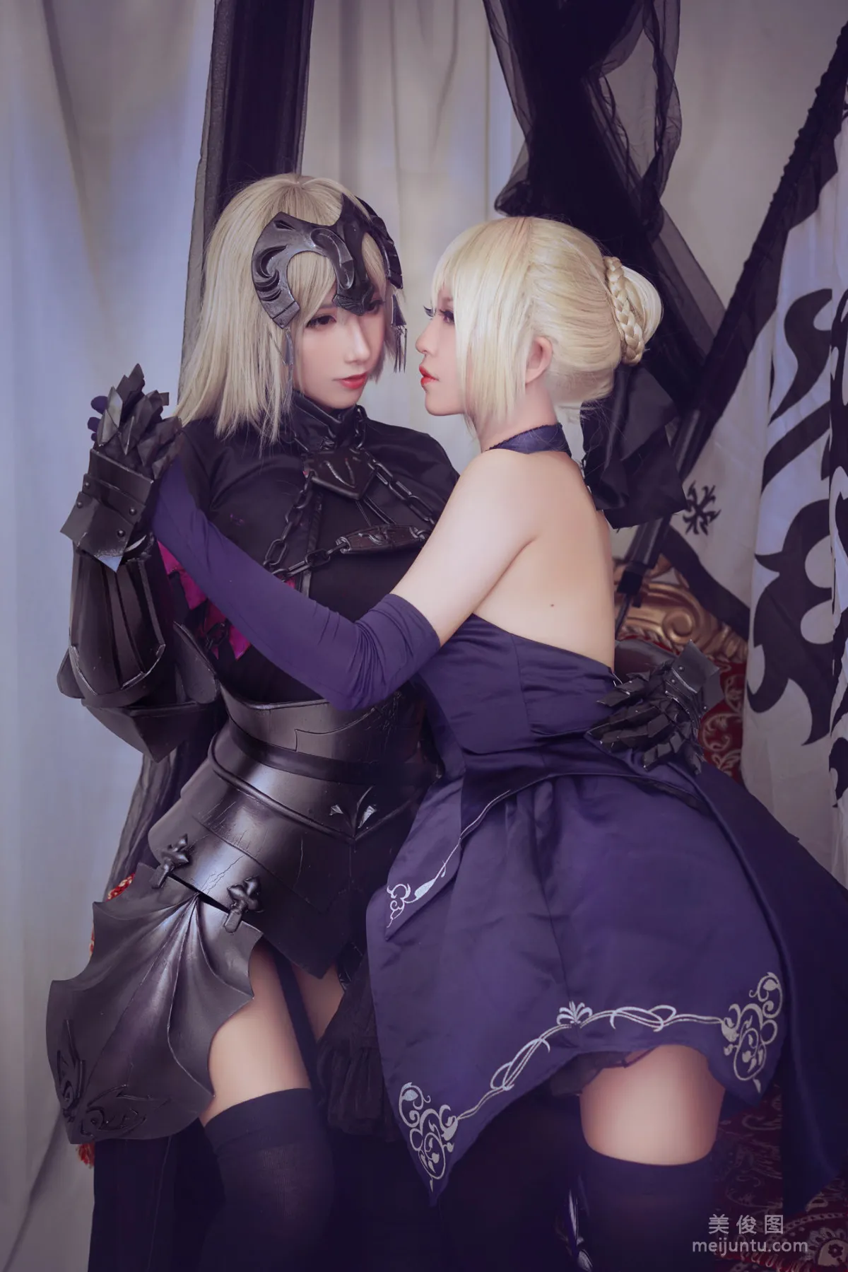 [網紅COSER] 半半子&amp;索索sophia - 黑貞1 6