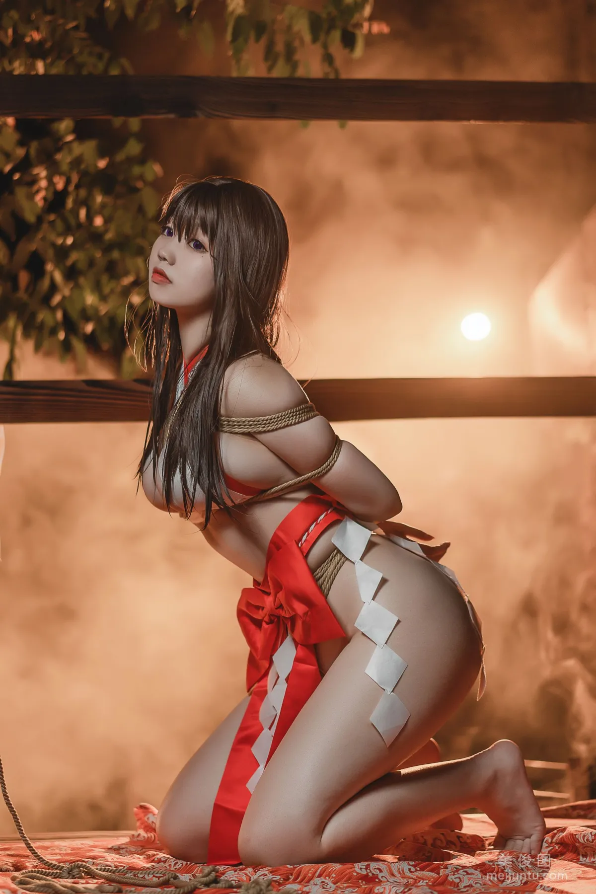 [網紅COSER] 啊日日_Ganlory - 繩與巫女 23