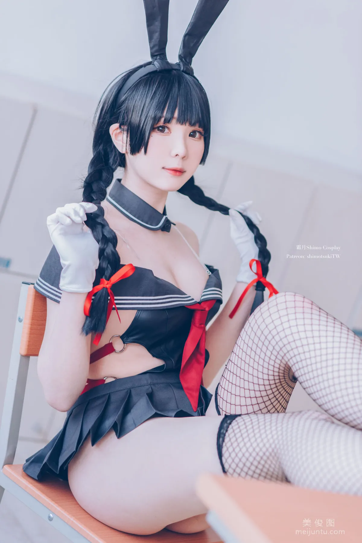 [網紅COSER] 微博妹紙霜月shimo - 卯月桃子 水手服兔女郎 8