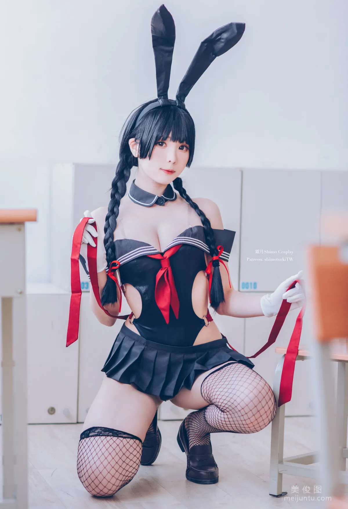 [網紅COSER] 微博妹紙霜月shimo - 卯月桃子 水手服兔女郎 14
