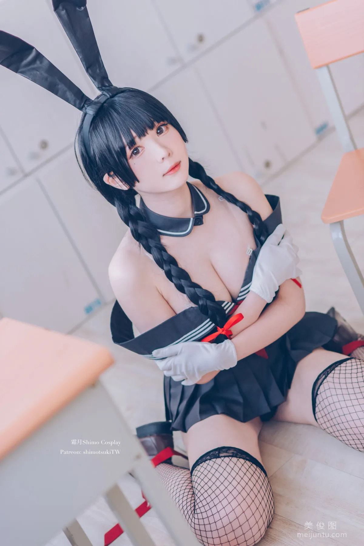 [網紅COSER] 微博妹紙霜月shimo - 卯月桃子 水手服兔女郎 16