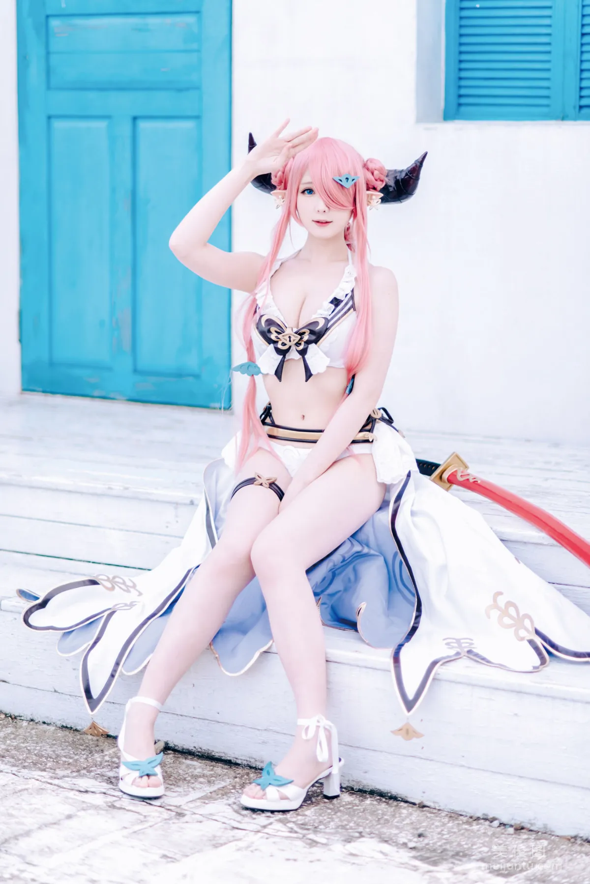 [網紅COSER] 微博妹紙霜月shimo - 碧藍幻想 娜爾梅亞 27