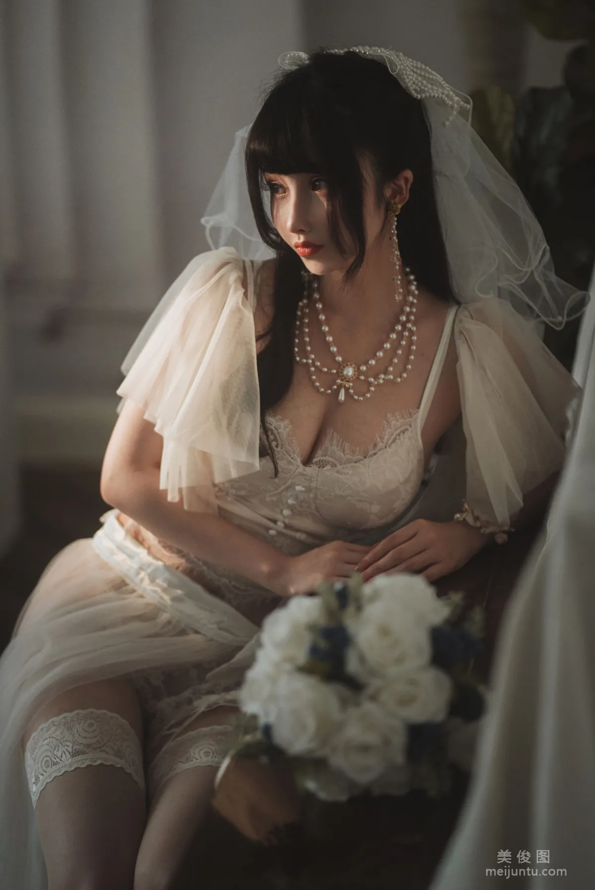 [網紅COSER寫真] rioko涼涼子 - 透明婚紗 8