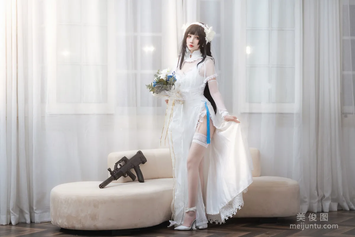 [网红COSER] rioko凉凉子 - 95花嫁  写真套图4