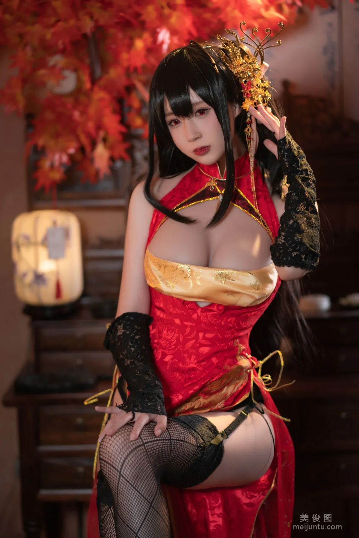 [網紅COSER] 西園寺南歌 - 大鳳 旗袍 寫真套圖 11