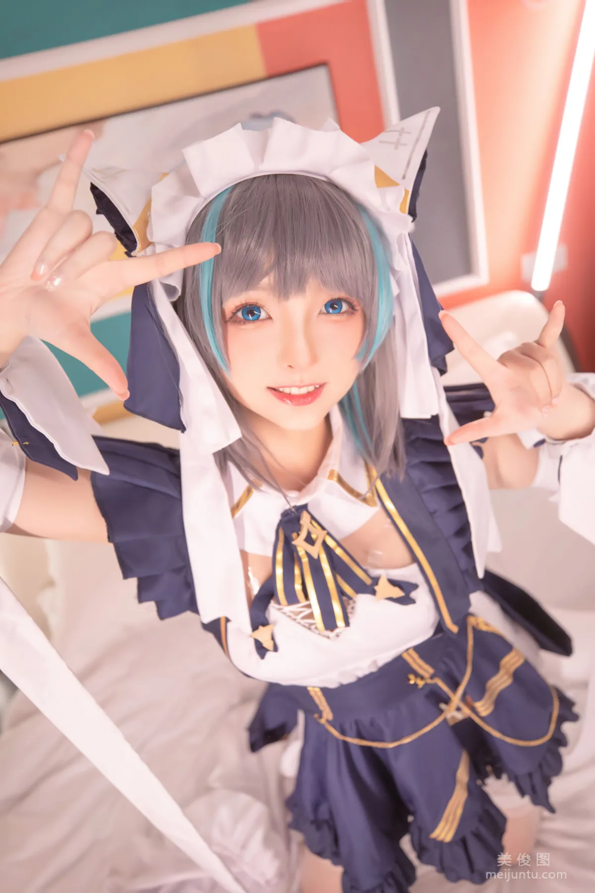 [網紅COSER] 蘿莉神楽闆真冬 之 柴郡 - 純色庭院 寫真套圖 106