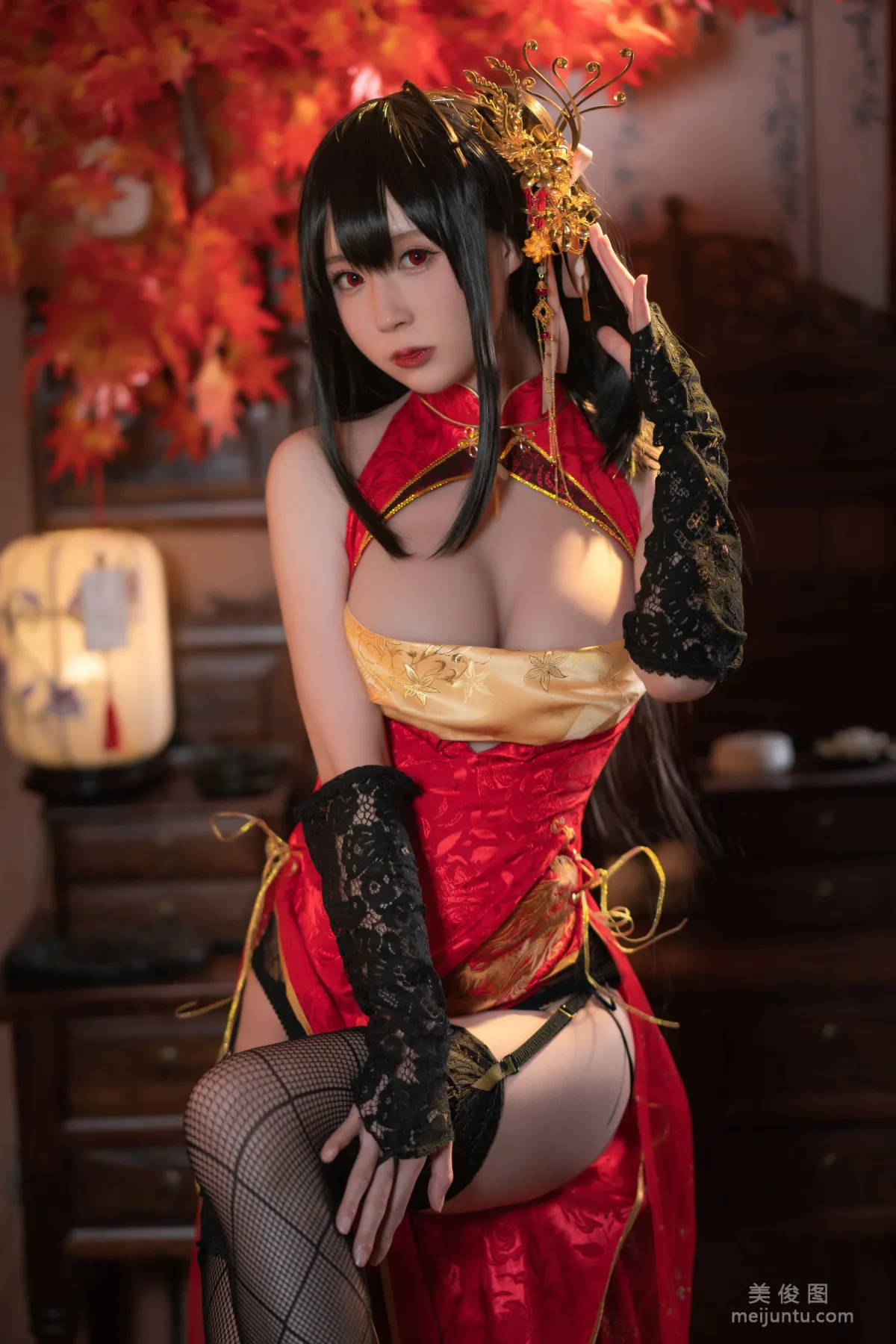 [網紅COSER] 西園寺南歌 - 大鳳 旗袍 寫真套圖 12
