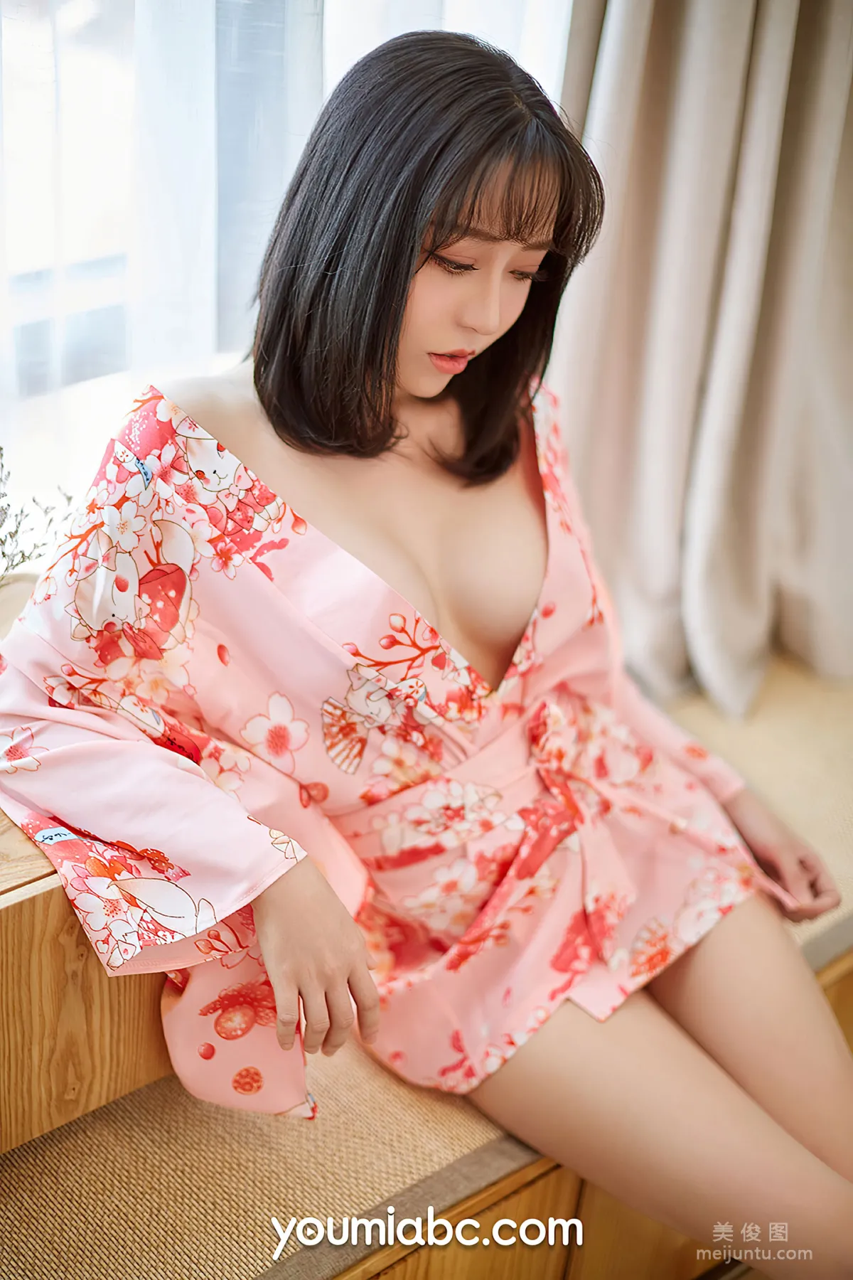 [尤蜜YouMi] 白亦Ada - 粉嫩櫻花喵 套圖 4