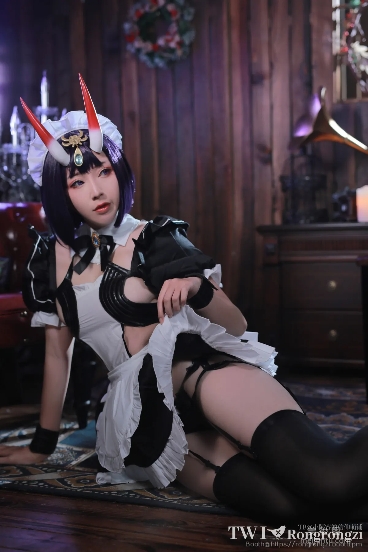 [网红COSER写真] 小容仔咕咕咕 - 酒吞童子女仆15