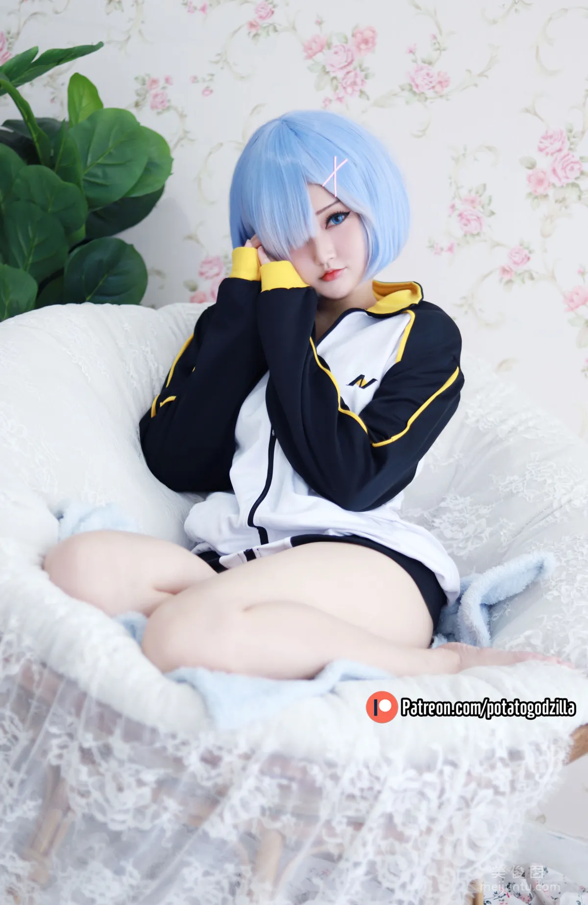 [網紅COSER寫真] 小姐姐Potato Godzilla - Rem In Subaru Jacket 20