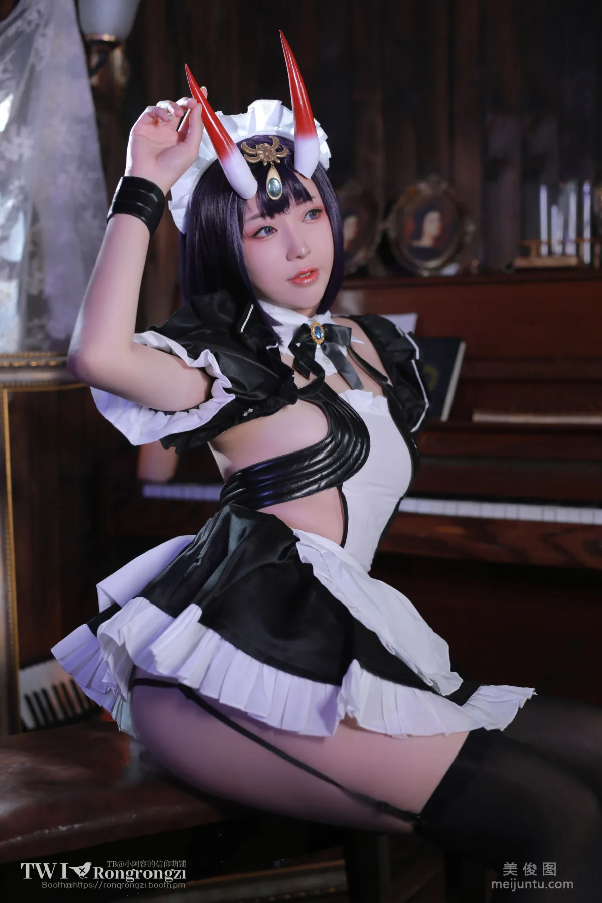 [网红COSER写真] 小容仔咕咕咕 - 酒吞童子女仆24