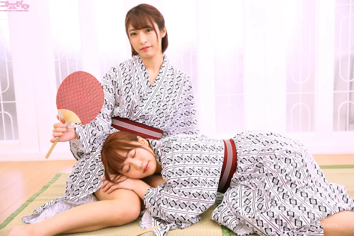 [Cosdoki] 阿部乃みく&amp;篠宮ゆり abenoshinomiya_pic_yukata1 5