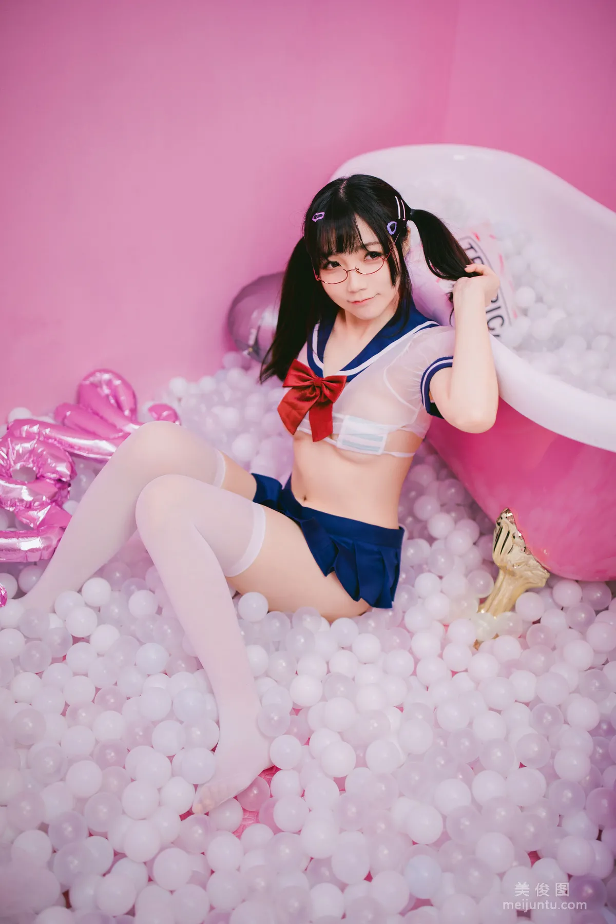 [網紅COSER寫真] 蘿莉福利真央Mao - JK 套圖 15