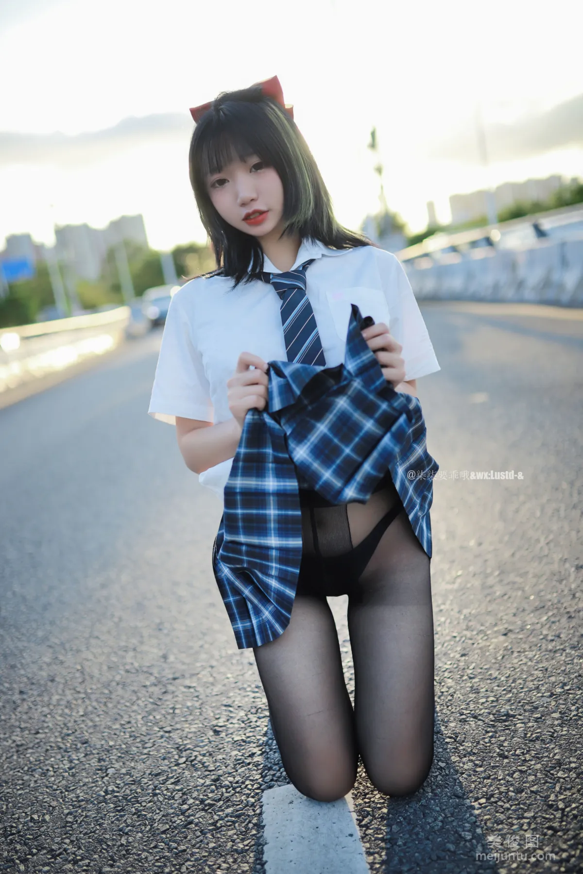 [網紅COSER寫真] 動漫博主柒柒要乖哦 - 午後JK 套圖 27