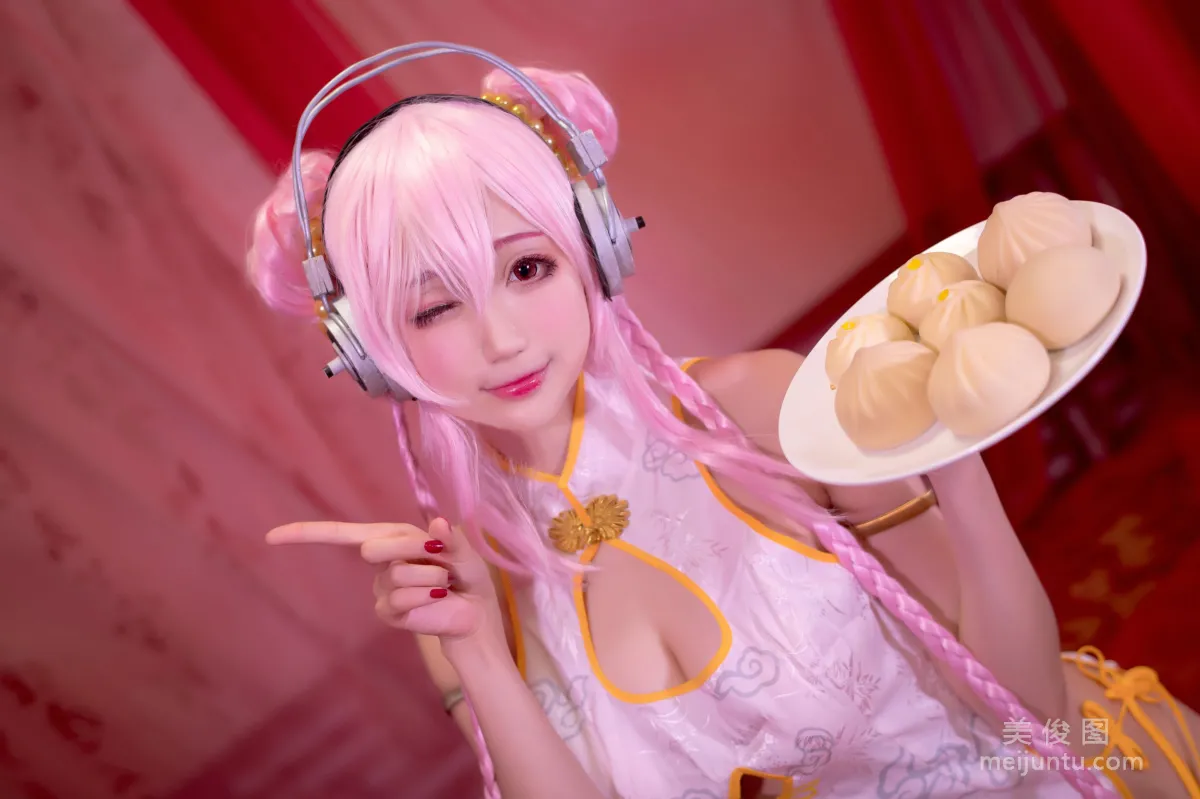 [網紅COSER寫真] 周叽是可愛兔兔 - 旗袍索尼子 套圖 11