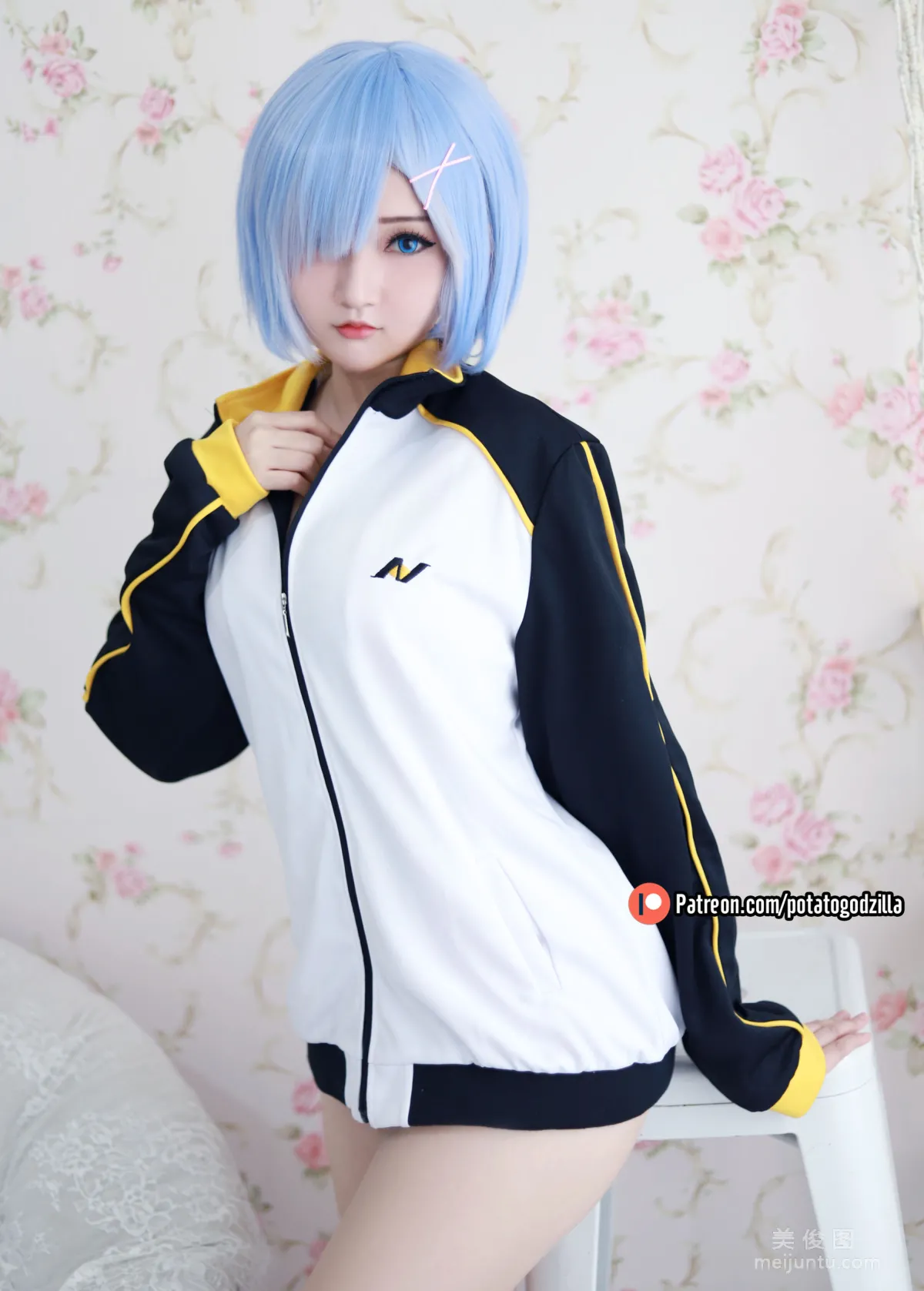 [網紅COSER寫真] 小姐姐Potato Godzilla - Rem In Subaru Jacket 6