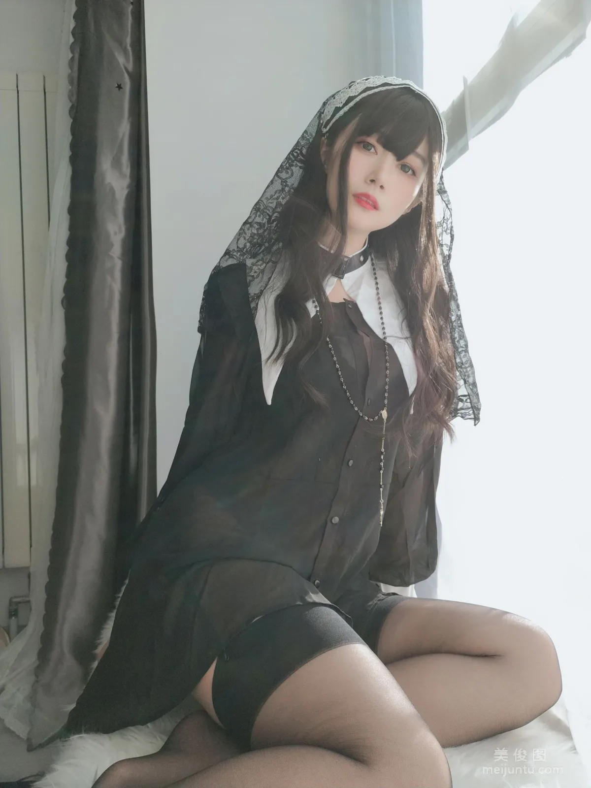 [網紅COSER寫真] 白銀 - 蕾絲修女 套圖 28