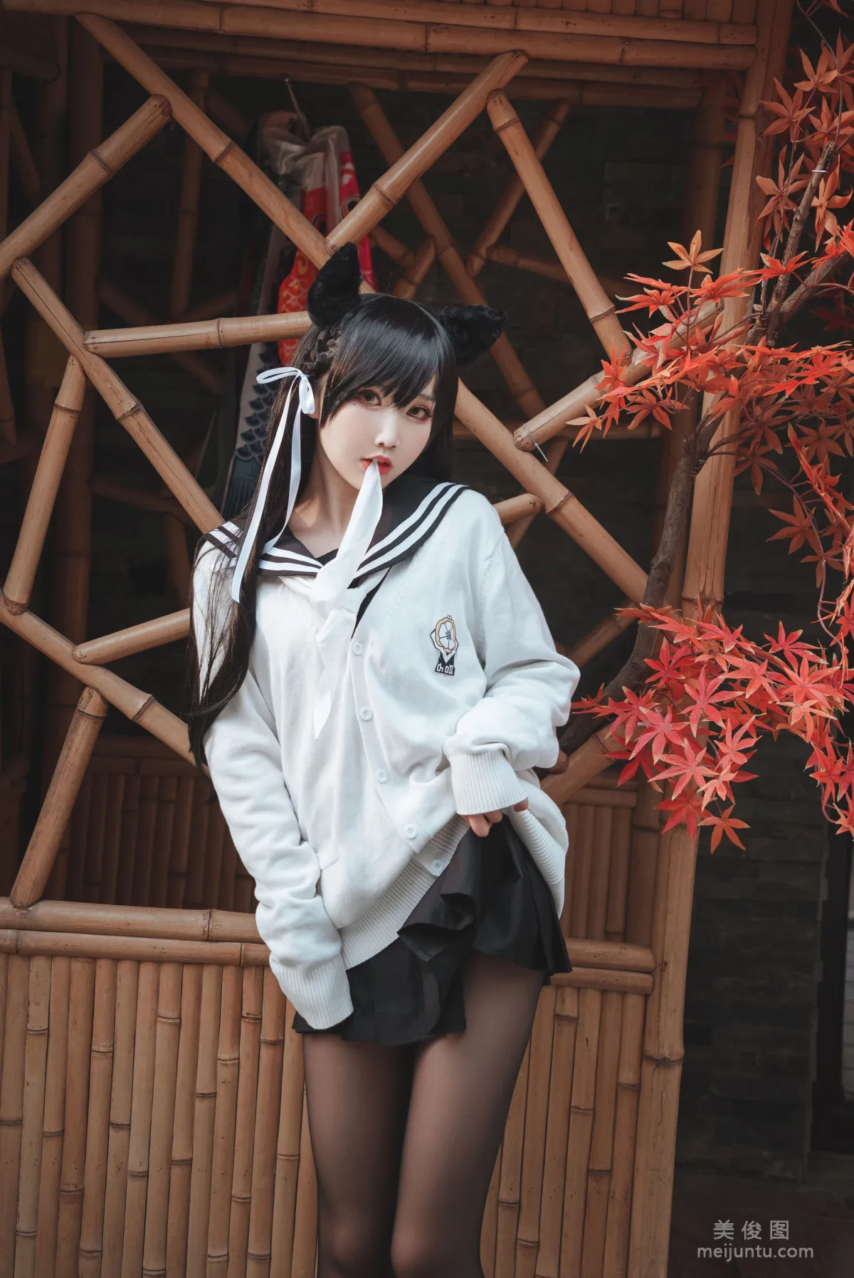 [網紅COSER寫真] 可愛人氣Coser面餅仙兒 - 愛宕JK2 12