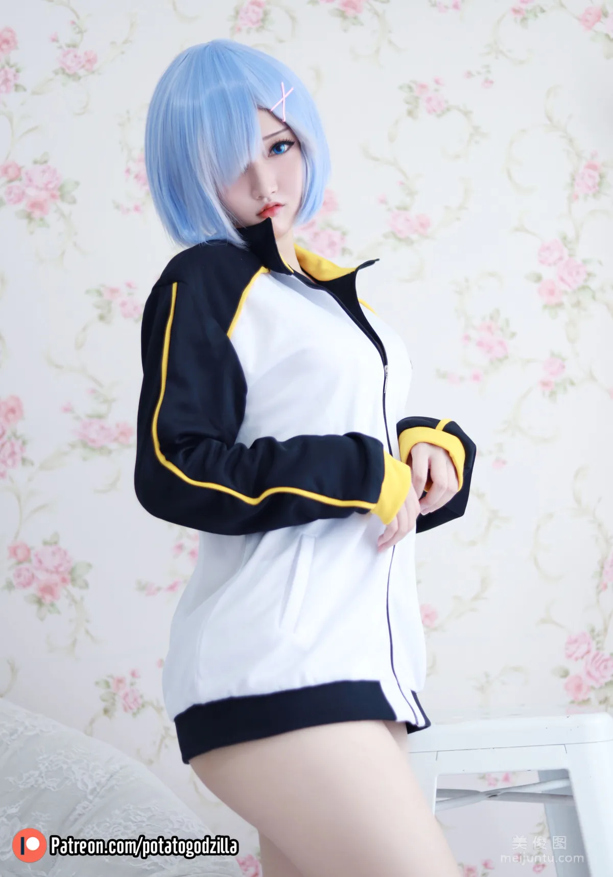 [網紅COSER寫真] 小姐姐Potato Godzilla - Rem In Subaru Jacket 3