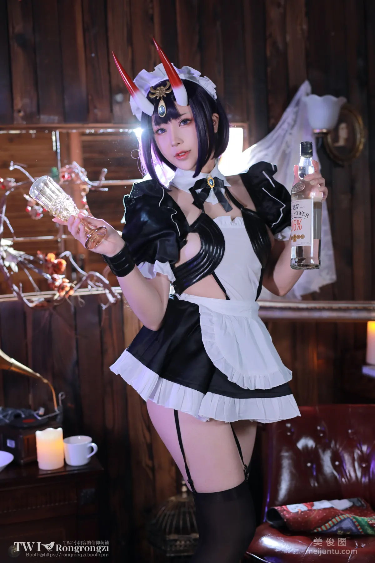 [网红COSER写真] 小容仔咕咕咕 - 酒吞童子女仆1