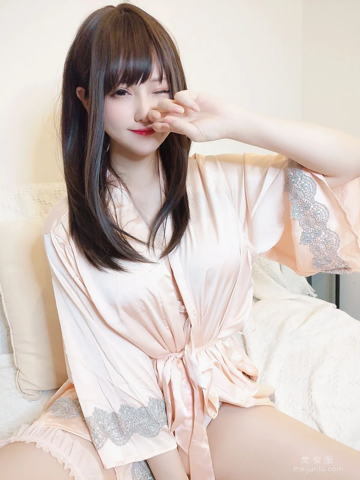 [網紅COSER寫真] 萌妹子Nyako喵子 - 妄想彼女との同棲生活 之 2組居家睡衣系列 26