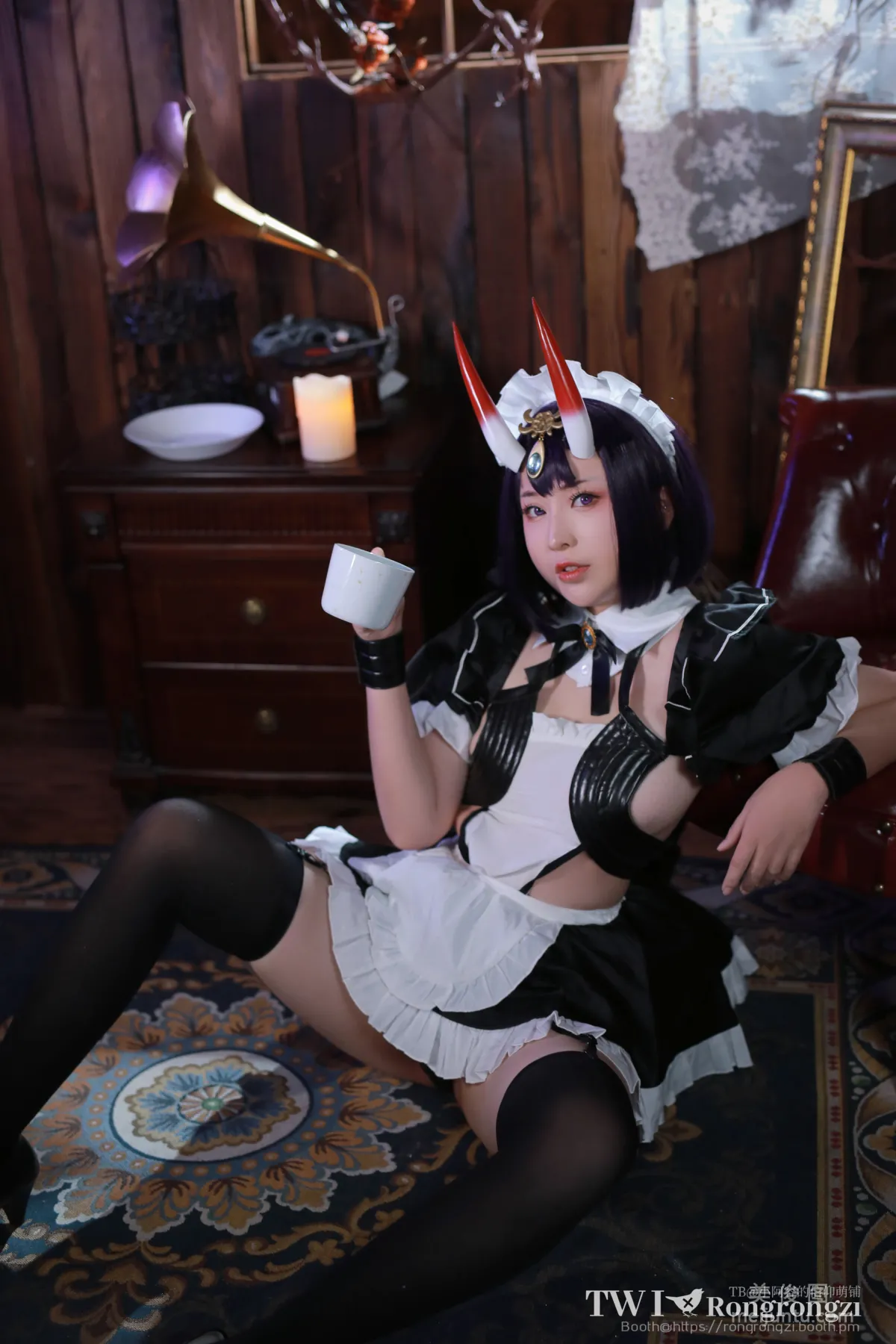 [网红COSER写真] 小容仔咕咕咕 - 酒吞童子女仆41