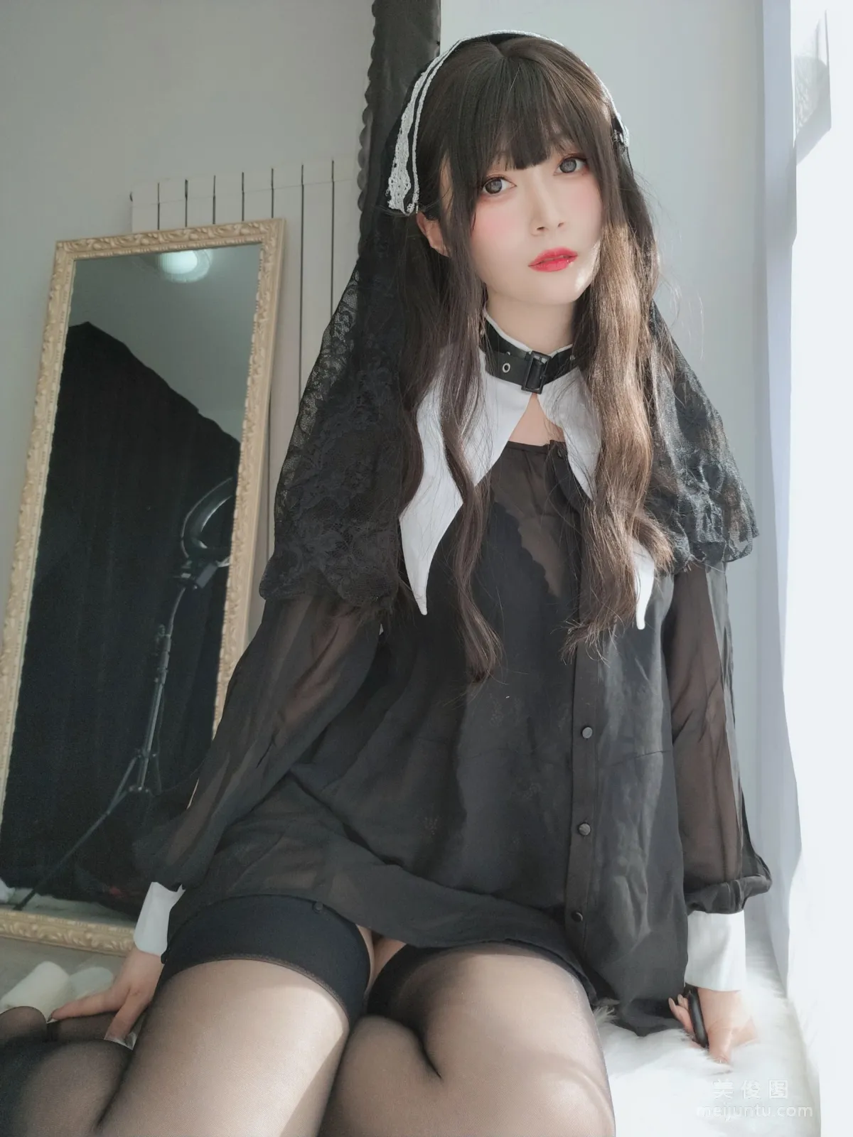 [網紅COSER寫真] 白銀 - 蕾絲修女 套圖 25