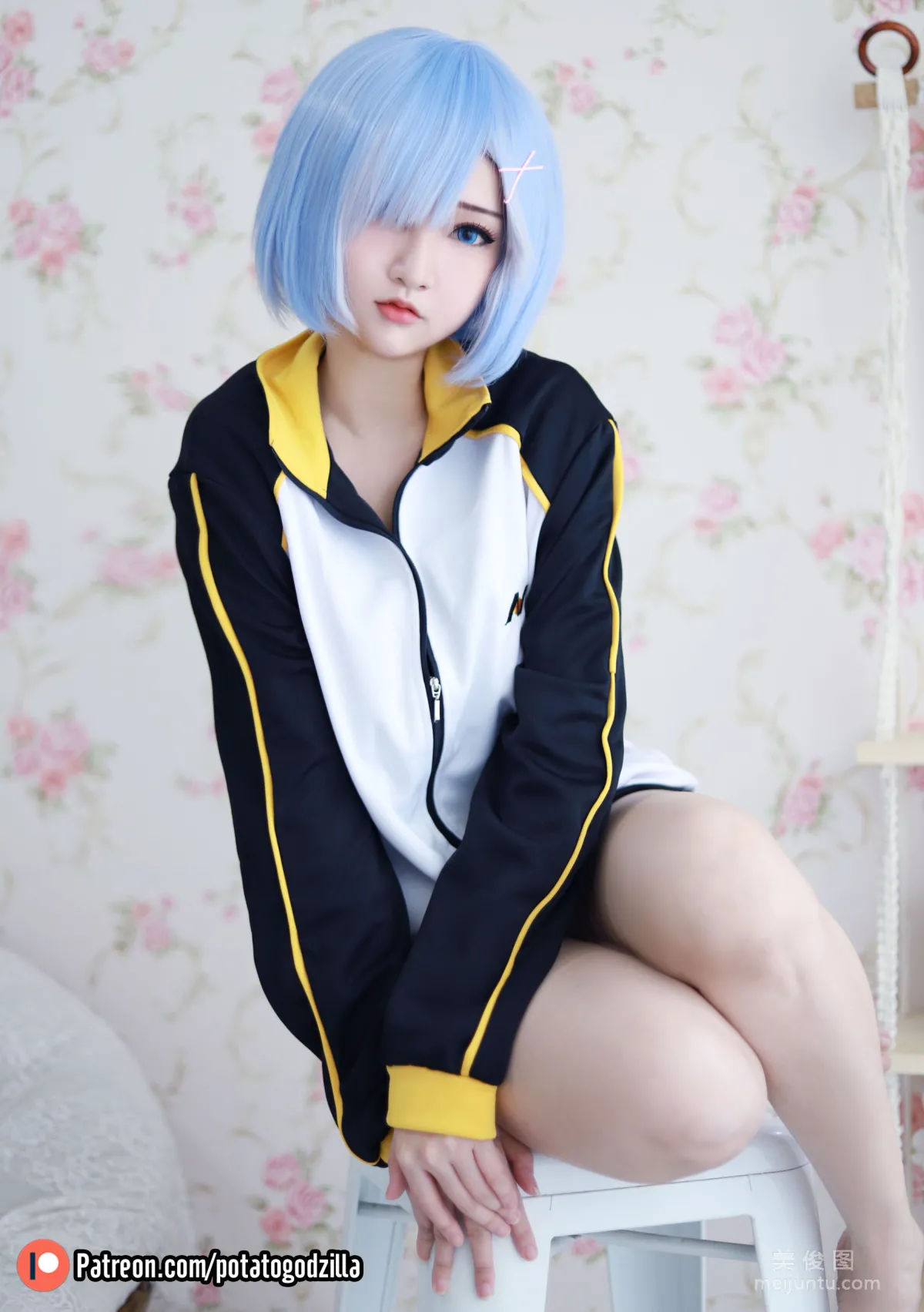 [網紅COSER寫真] 小姐姐Potato Godzilla - Rem In Subaru Jacket 13