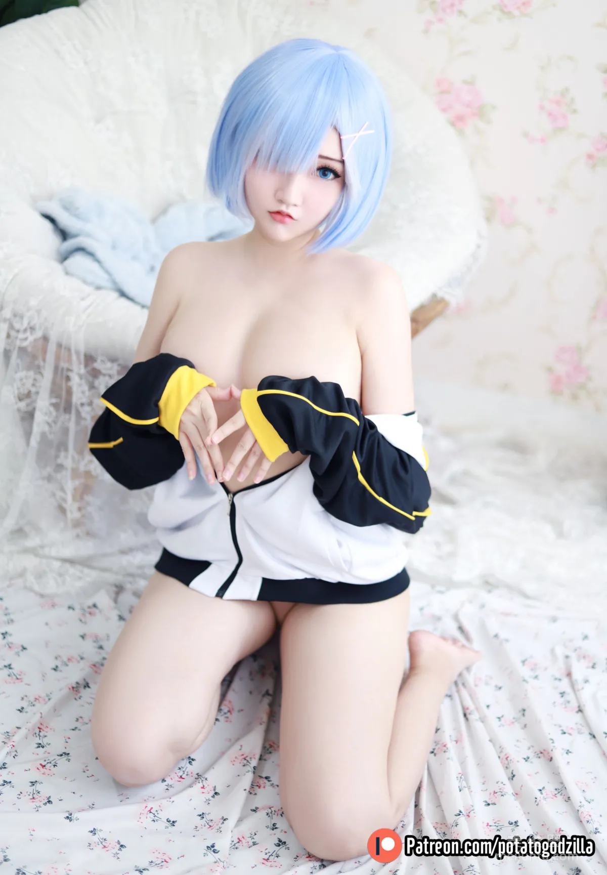 [網紅COSER寫真] 小姐姐Potato Godzilla - Rem In Subaru Jacket 28