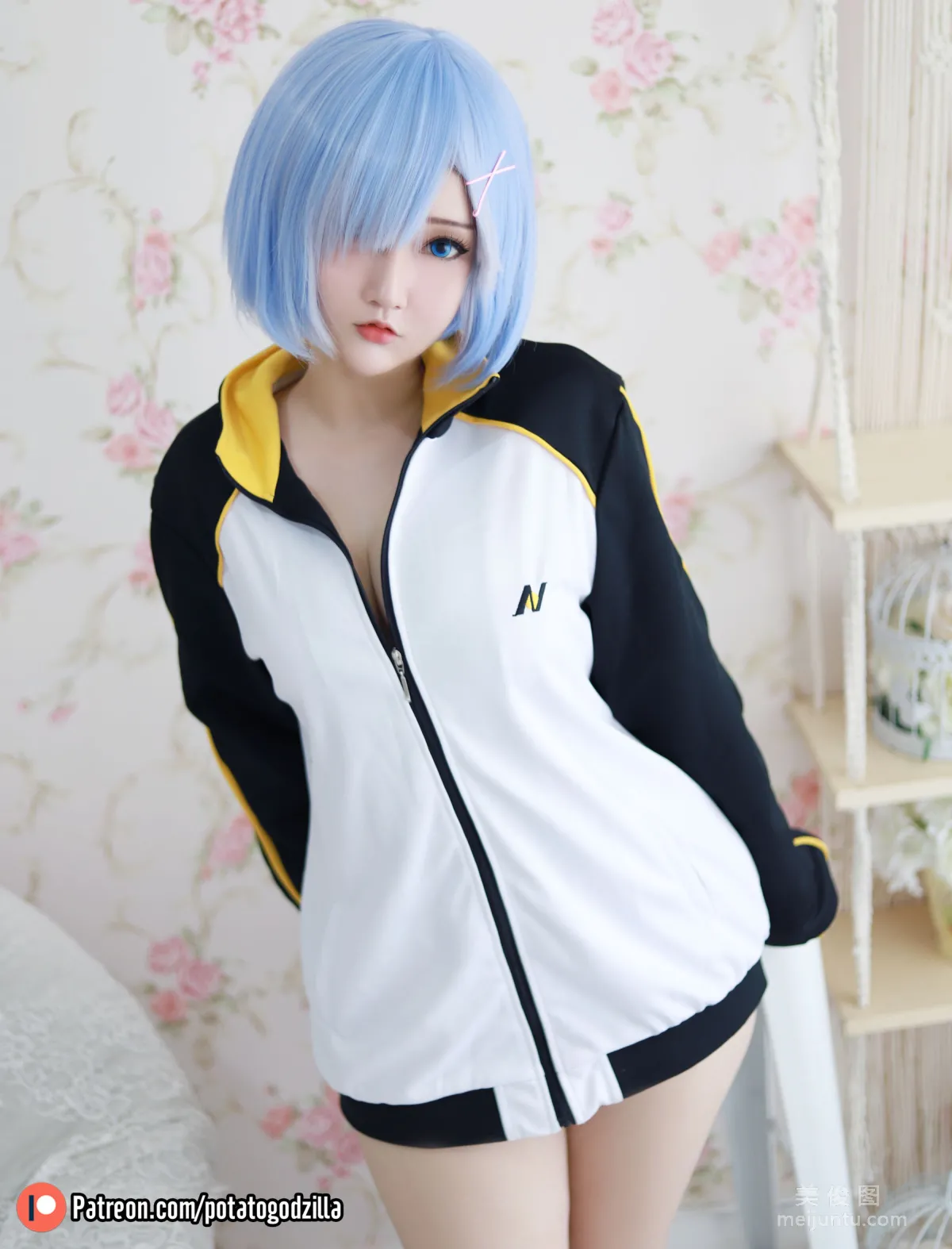 [網紅COSER寫真] 小姐姐Potato Godzilla - Rem In Subaru Jacket 4