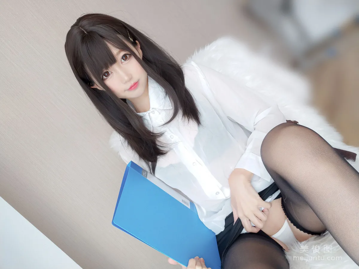 [網紅COSER寫真] NAGISA魔物喵 - 黑絲OL 套圖 12