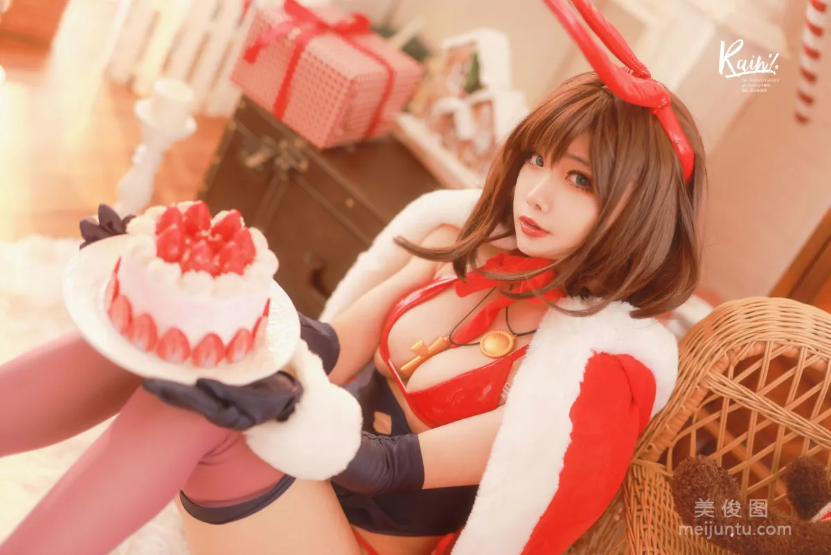 [網紅COSER寫真] 動漫博主Rainight魈雨 - 聖誕兔 套圖 22
