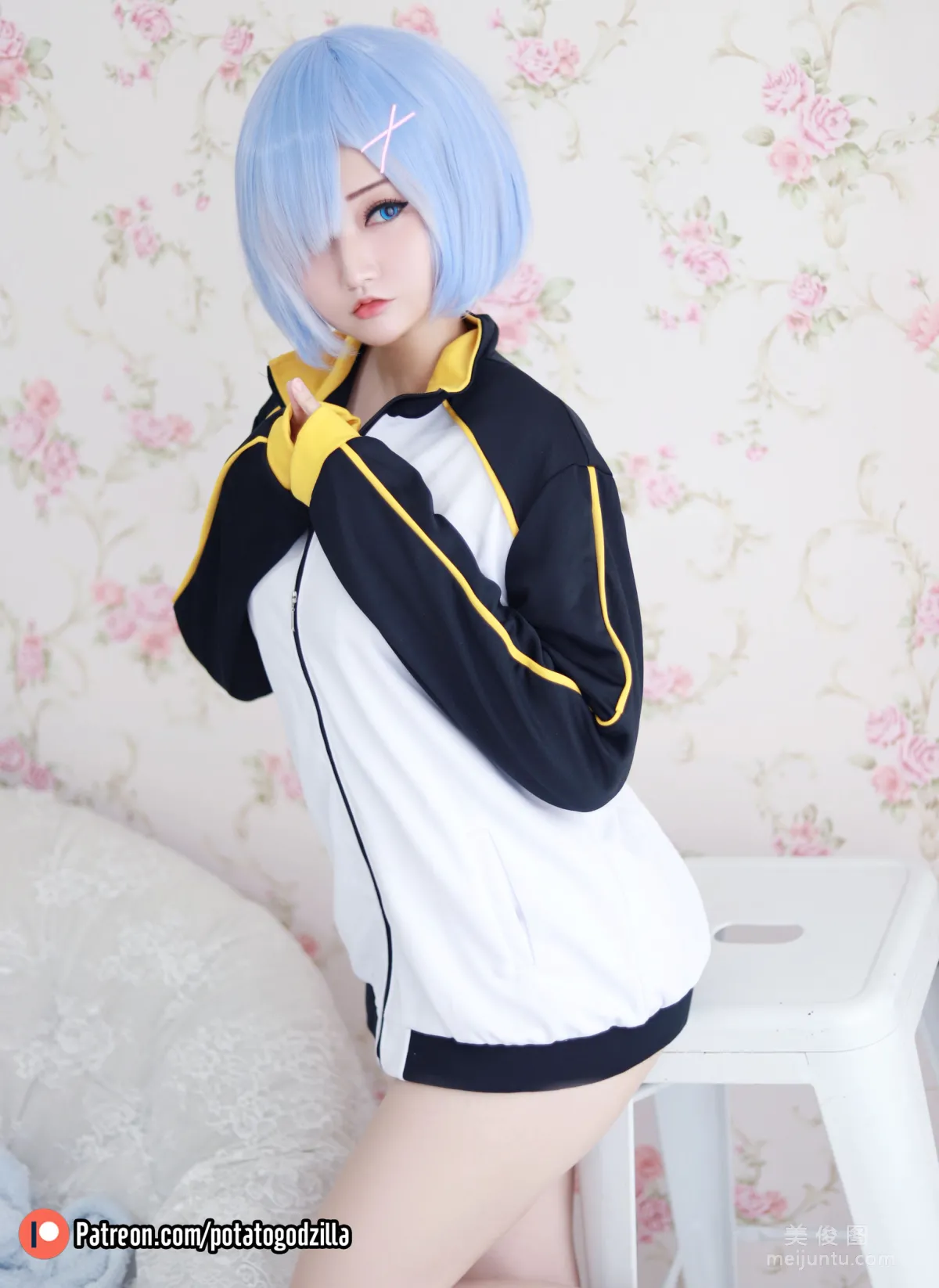 [網紅COSER寫真] 小姐姐Potato Godzilla - Rem In Subaru Jacket 7