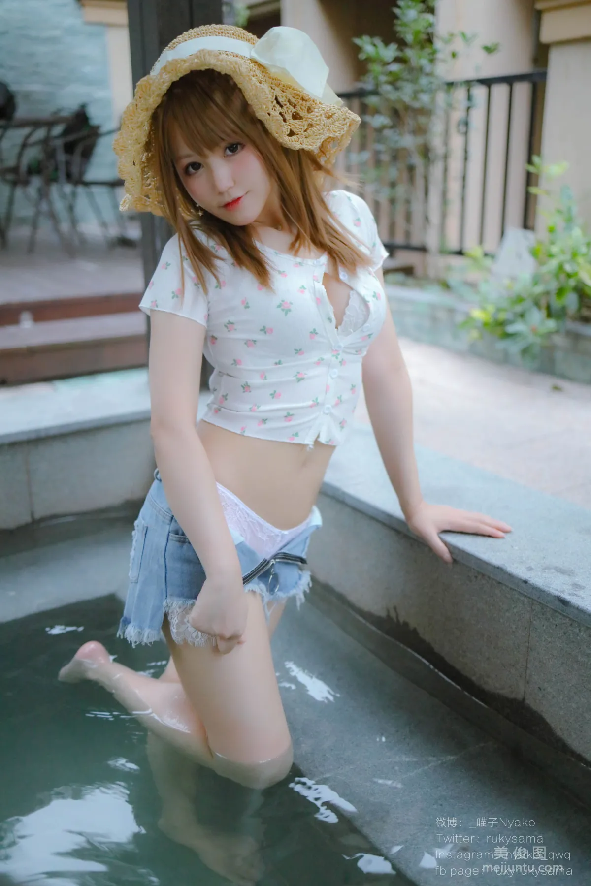 [網紅COSER寫真] 萌妹子Nyako喵子 - 溫泉旅行 套圖 34