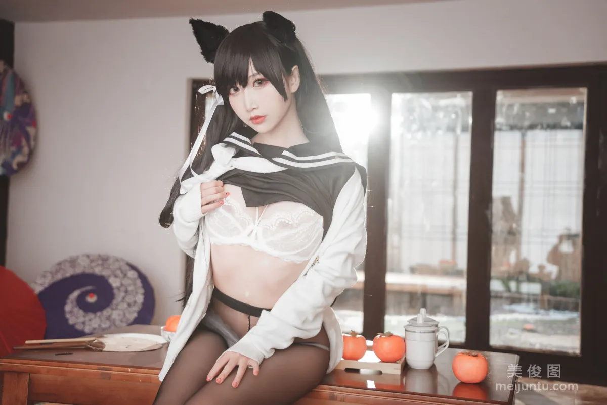 [網紅COSER寫真] 可愛人氣Coser面餅仙兒 - 愛宕JK2 34
