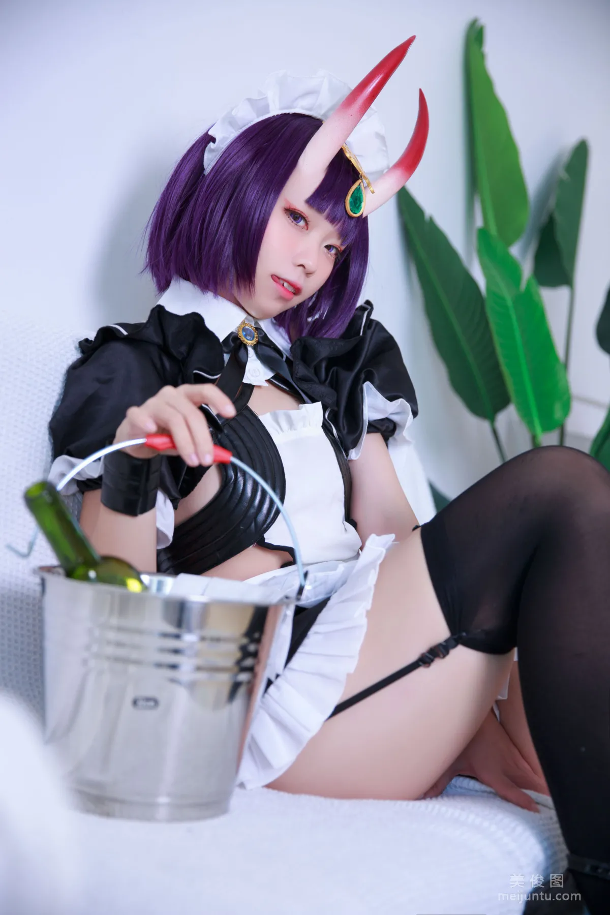 [網紅COSER寫真] 動漫博主G44不會受傷 - 酒吞女仆 9