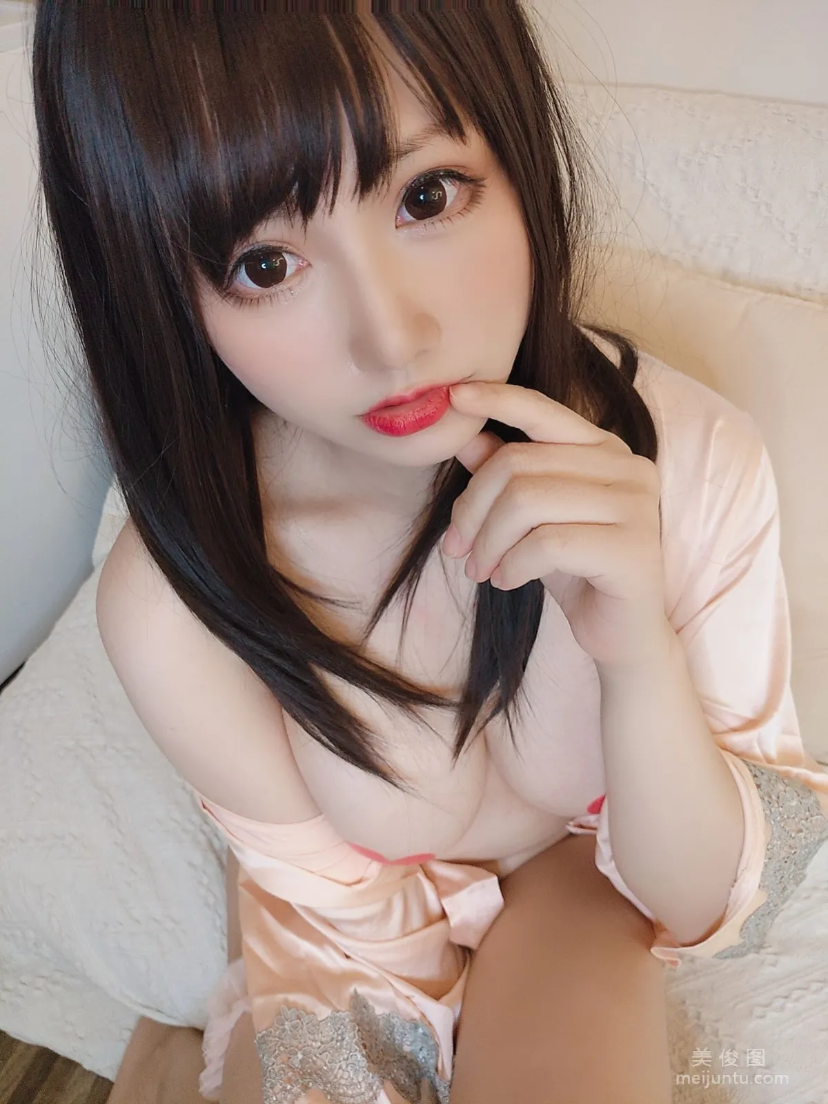 [網紅COSER寫真] 萌妹子Nyako喵子 - 妄想彼女との同棲生活 之 2組居家睡衣系列 43