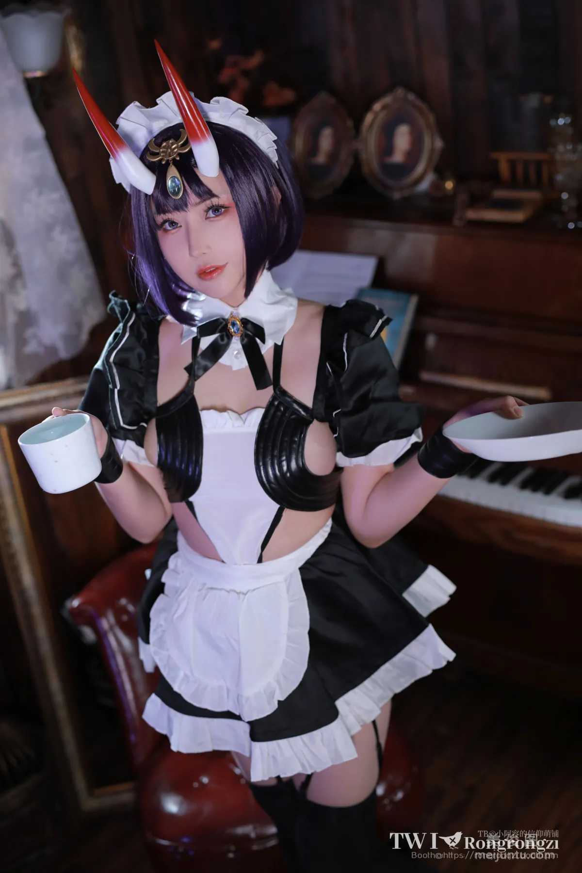 [网红COSER写真] 小容仔咕咕咕 - 酒吞童子女仆43